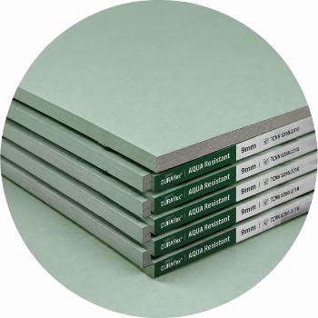 Tấm thạch cao chịu ẩm cho nhà vệ sinh và khu vực ẩm